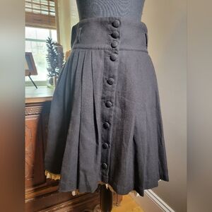 VINTAGE H&M PLEATED YOKE WAIST GOTH FULL SKIRT